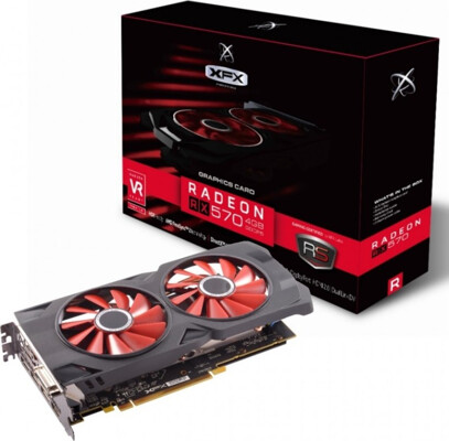 Porovnani XFX Radeon RX 570 RS BLACK Edition 4GB DDR5 RX 570P4DBD6 vs. MSI GeForce GT 1030 AERO ITX 2GD4 OC