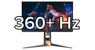Nejlepší monitory 360 Hz a více