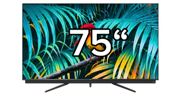 Nejlepší televize 75 palců (190 cm)
