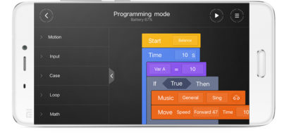 Xiaomi MiTu Robot Builder - mobilní aplikace