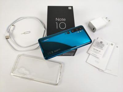 Xiaomi Mi Note 10 - obsah balení