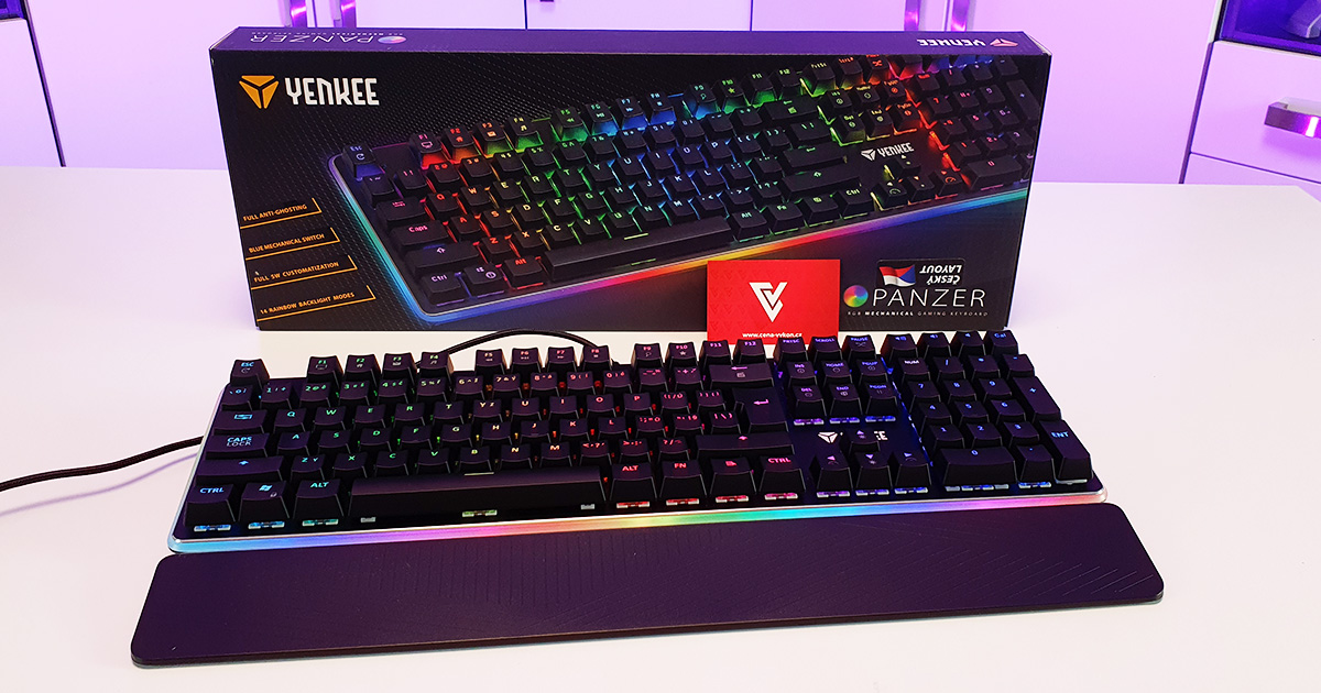 Yenkee YKB 3400 Panzer - nejlepší klávesnice do 2000 Kč