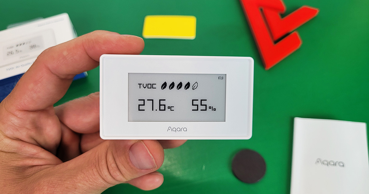 Smart měřič VOC s e-ink displejem - recenze Aqara TVOC Air Quality Monitor