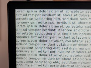 ostrost textu u monitoru MSI G272QPF